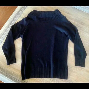 Harold’s vintage cowl neck sweater with button detail on collar & sleeves-size M
